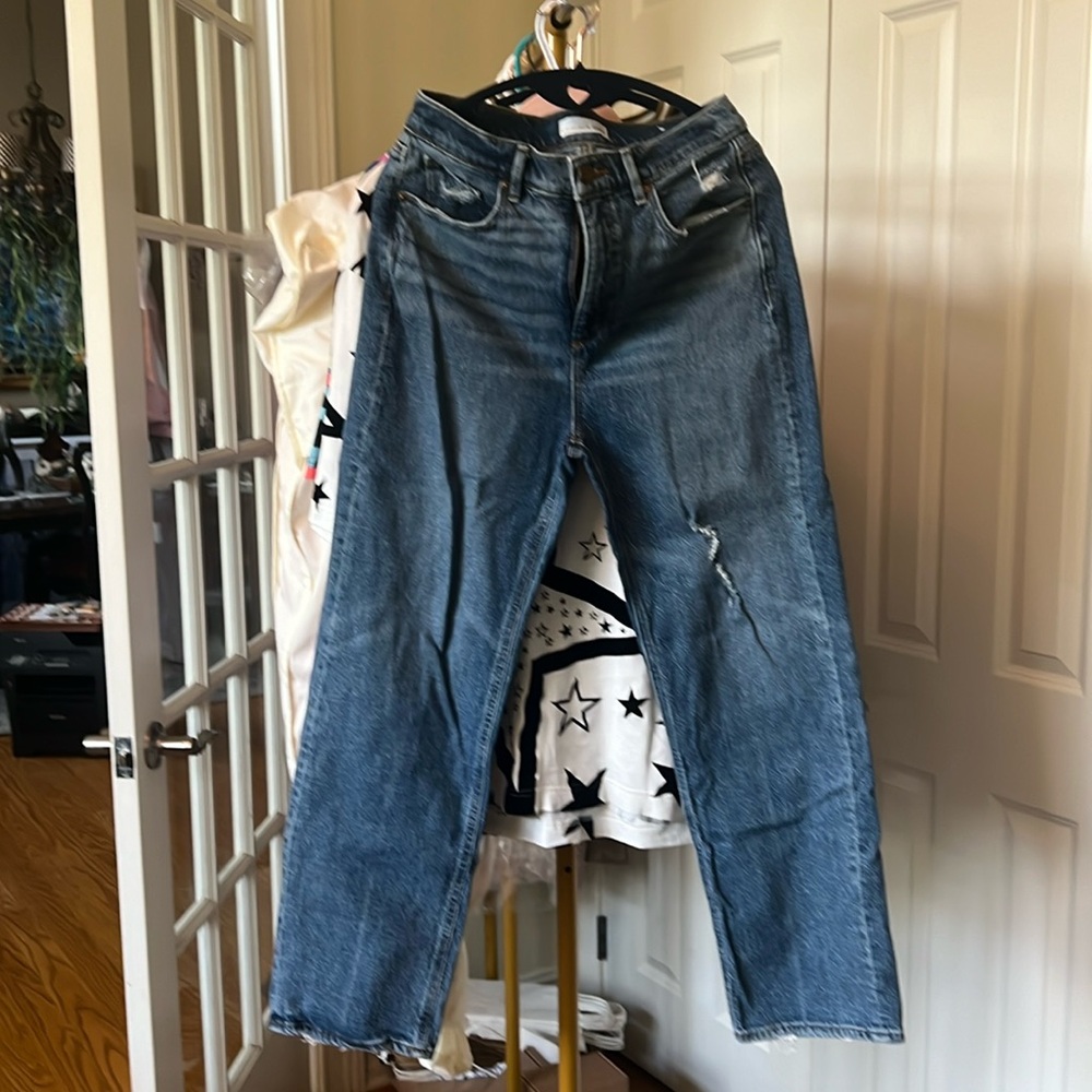 Loft 90s high waisted straight jeans. Sz 26/2 like new